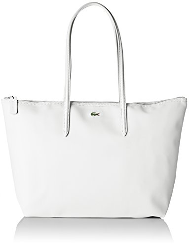 Lacoste NF1888PO, Bolso bandolera para Mujer, BLANCO BRILLANTE (Bright White), 29.5 x 14 x 35 cM