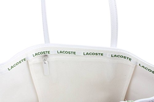 Lacoste NF1890PO - Bolso vertical para mujer, color blanco, talla única