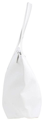 Lacoste NF1890PO - Bolso vertical para mujer, color blanco, talla única