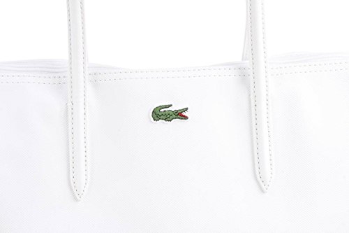 Lacoste NF1890PO - Bolso vertical para mujer, color blanco, talla única