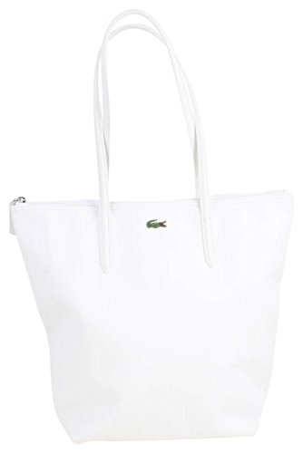 Lacoste NF1890PO - Bolso vertical para mujer, color blanco, talla única