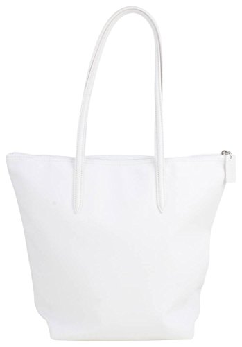 Lacoste NF1890PO - Bolso vertical para mujer, color blanco, talla única