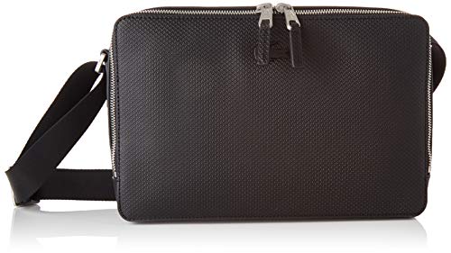 Lacoste NH3270 Reporter - Bolso para hombre, color negro, talla única