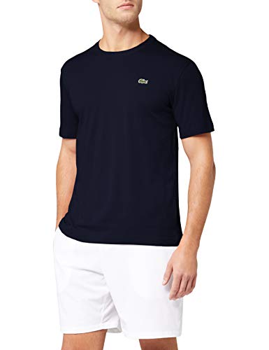 Lacoste TH7618, Camiseta para Hombre, Azul (Marine), Medium (Talla del fabricante: 4)