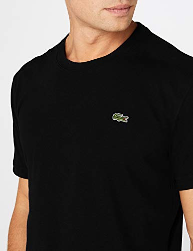 Lacoste TH7618, Camiseta para Hombre, Negro (Noir), Medium (Talla del fabricante: 4)