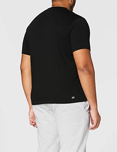 Lacoste TH7618, Camiseta para Hombre, Negro (Noir), Medium (Talla del fabricante: 4)