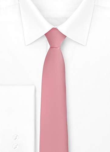 Ladeheid Corbatas Anchas Diversidad de Colores Accesorios Ropa Hombre KP-8(Rosa Sucia, 150cm x 8cm)