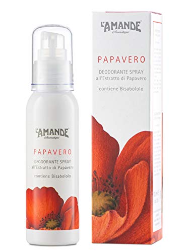 L'Amande - Desodorante en spray de amapola, 100 ml