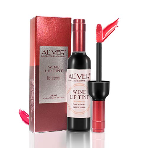 Lápiz labial líquido de 6 colores vino, Lady Long Lasting Make Up Mate Brillo de labios, Impermeable, Brillo, Tinte de labios Las mejores ideas de regalos de Navidad para novias, Mujeres, Mamá