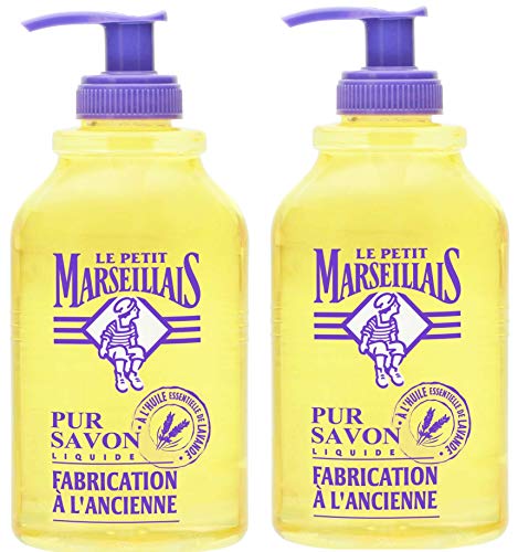 Le Petit Marseillais – Jabón líquido creación a la antigua a la aceite esencial de lavanda – 300 ml – juego de 2