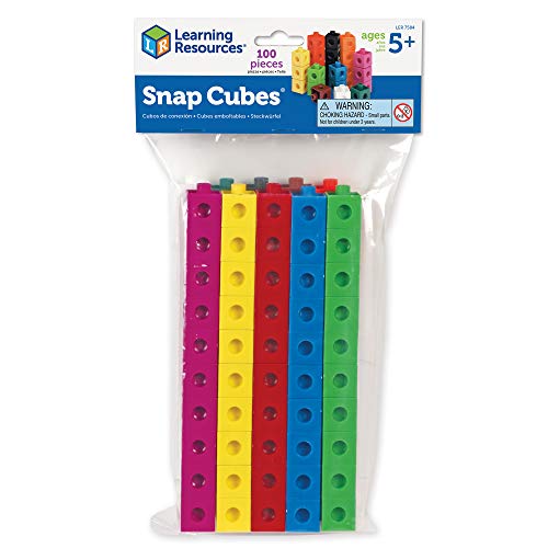 Learning Resources encajables Snap Cubes (Set de 100), Color (LER7584)