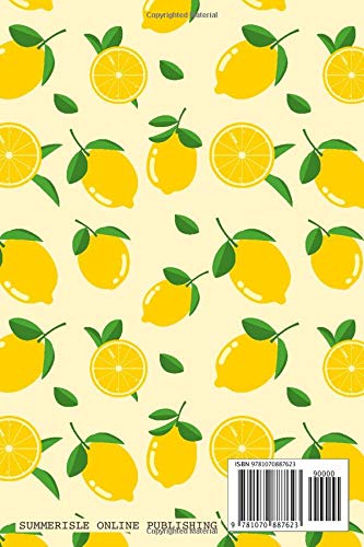 Lemon Pattern Lined Notebook & Journal