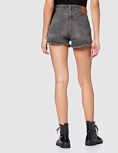 Levi's 501 Original Short Pantalones Cortos, Negro (Eat Your Words 0070), W29 (Talla del Fabricante: 29) para Mujer