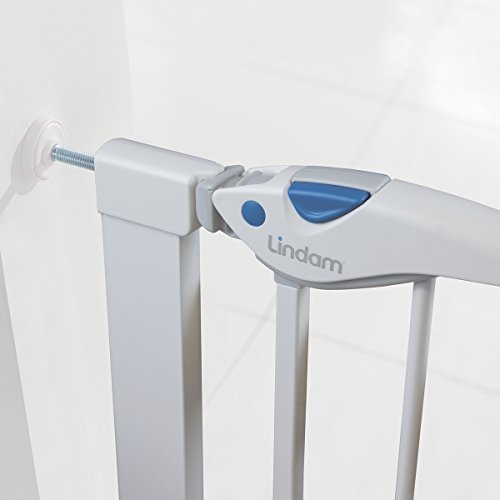 Lindam Easy Fit Plus Deluxe - Barrera de Seguridad, Blanco, 76-82 cm