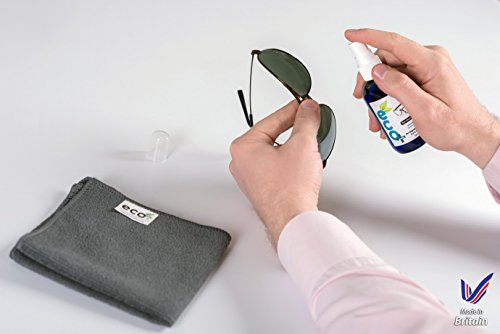 Líquido Limpiador óptico de Gafas y Lentes con toalla de Microfibra Fina 250ml