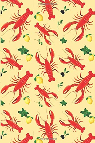 Lobster & Lemon Lined Notebook & Journal