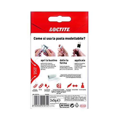 Loctite Kintsuglue pasta modellante bianca - Kits de reparación para superficies (Ready mixed, White, 24 h, 5 °C, 40 °C, 1.86 g/cm³)