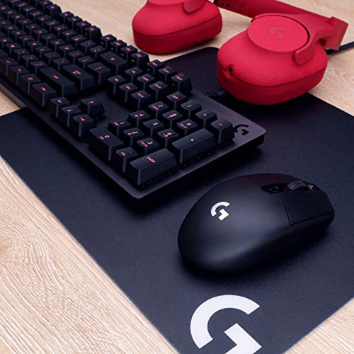 Logitech G305 Lightspeed Ratón Gaming Inalámbrico, Captor HERO 12,000 DPI, Ultra-ligero, Batería de 250h, Memoría Integrada, Compatible con PC/Mac ,Versión Alemana , Negro