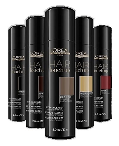 L'Oreal Professionnel Hair Touch Up WarmM Rubio Root Correcer Spray 75 ml Set con champú para el cabello STAPIZ 15 ml o máscara 10 ml