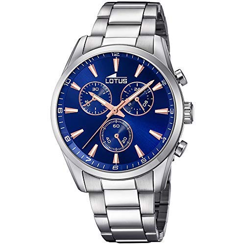 Lotus Reloj Cronógrafo para Hombre de Cuarzo con Correa en Acero Inoxidable 18365/6