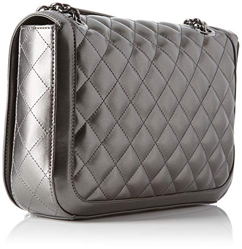 Love Moschino Jc4000pp18la0906, Bolsa de mensajero Unisex Adulto, Gris (Fucile), 19x6x28 centimeters (W x H x L)