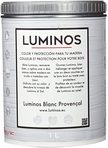 Luminos LUM1100 Lasur Protector Madera, Blanco Provenza