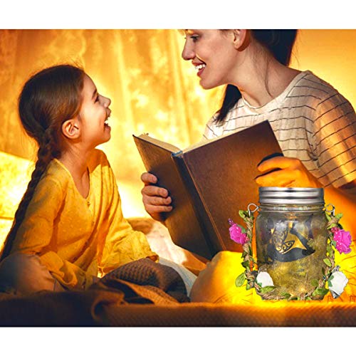 Luz de botella, Linterna de Hadas Con Pilas Para Niñas, Frascos Divertidos de Bricolaje Con Luces de Hadas, Grandes Regalos Para El proyecto de Arte Deco, Fiesta de Cumpleaños(2Pack)