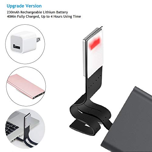 Luz de Lectura, OriFiil LED Lampara Lectura Libros, USB Recargable, 3 modos de color con brillo ajustable, Flexible Pinza para Lectores Noche, E-Reader, Estudio, Cama, Tablet