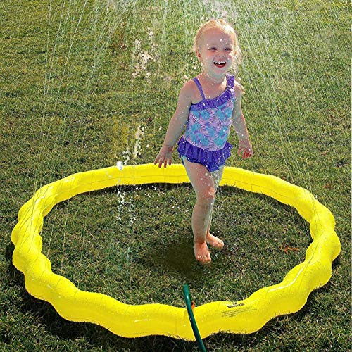 L&WB Kids Garden Sprinkle Splash Play Mat Spray de Agua Juguete Kids Baby Pool Pad Summer Fun Beach Juguete al Aire Libre para niños