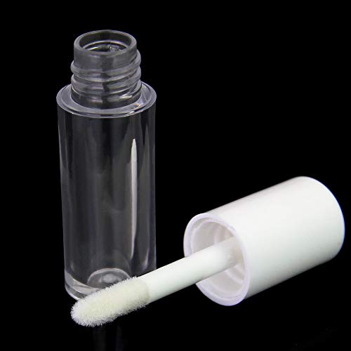 LYTIVAGEN 45 PCS Botella Tubo Bálsamo Labio 1,3ML Tubo de Brillo de Labios Transparente Vacío Botella Recargable para Hacer Brillo de Labios, Bálsamo Labial