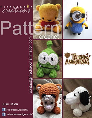 Magic Hands Pattern Collection V.1: Pooh, Tigger, Om Nom, Minion and Snoopy (English Edition)