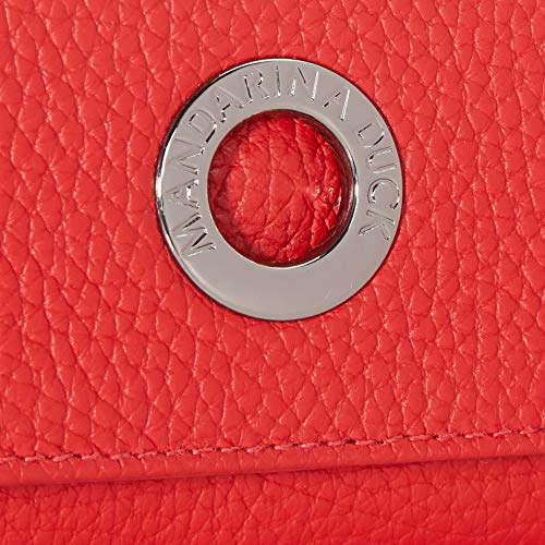 Mandarina Duck Md20, Billetera para Mujer, Rojo, 14.5x10x3 centimeters (W x H x L)