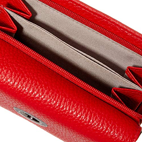 Mandarina Duck Md20, Billetera para Mujer, Rojo, 14.5x10x3 centimeters (W x H x L)