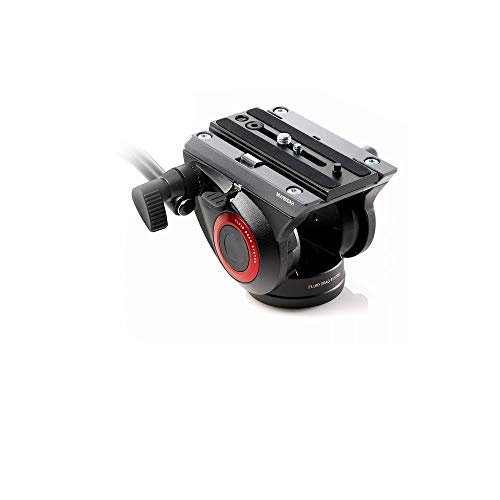 Manfrotto MVH500AH - Rótula para trípode Negro y Rojo