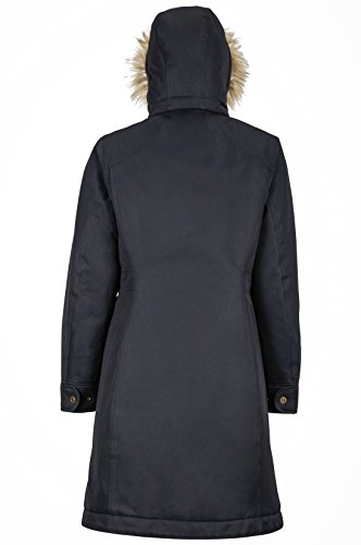 Marmot Wm's Chelsea Coat Chaqueta De Plumas Aislante Ligera, 700 Pulgadas Cúbicas, Abrigo para Exteriores, Anorak Agua, Resistente Al Viento, Mujer, Negro, L