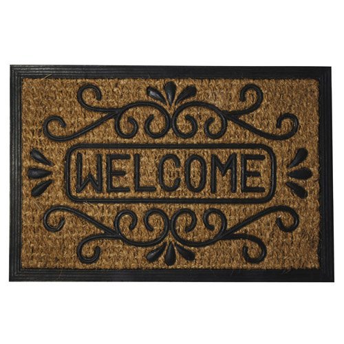 MAURER 5291045 Felpudo Fibra Coco y Goma Welcome 40x60 cm, 40 x 60 cm