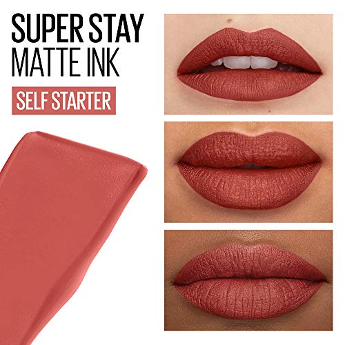 Maybelline Barra de Labios Mate Superstay Matte Ink City Edition, Tono 130 Self-starter