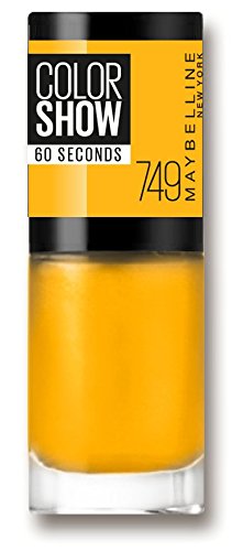 Maybelline Color Show 749 Electric Yellow - esmaltes de uñas (Mujeres, Amarillo, Electric Yellow, Botella)