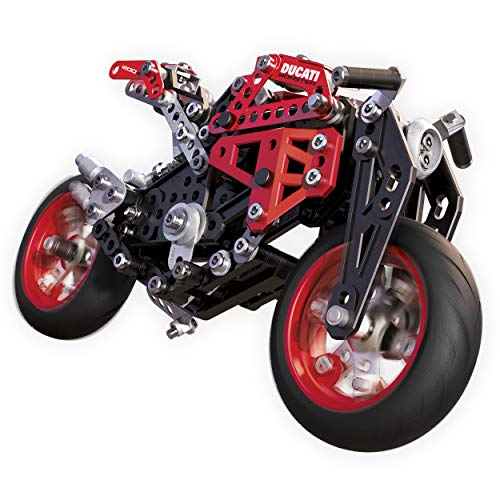 Meccano Elite Motorcycle Ducati Juego de construcción de varios modelos de vehículos 292pieza(s) - Juegos de construcción (Juego de construcción de varios modelos de vehículos, 10 año(s), 292 pieza(s), Negro, Metálico, Rojo, Metal, China)