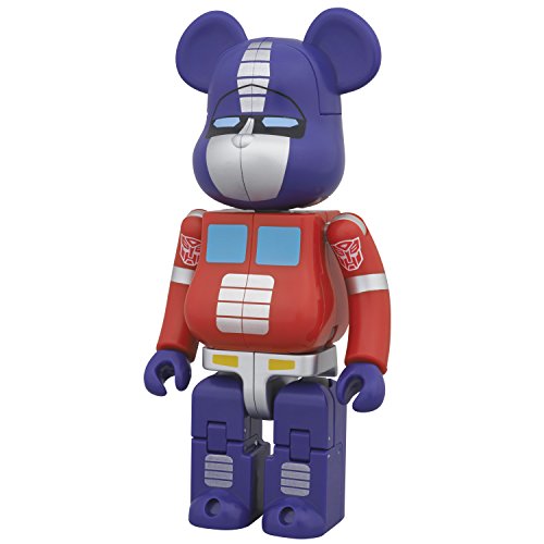 Medicom Toy BE @ RBRICK ladrillo visto X Transformers Optimus Prime ABS y PVC pintados figura de accioen