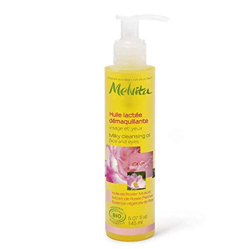 Melvita – Aceite Lactado desmaquillante – 145 ml – Frasco bomba