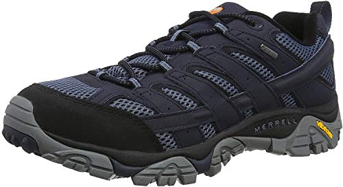 Merrell Moab 2 GTX, Zapatillas de Senderismo para Hombre, Azul (Navy), 43 EU