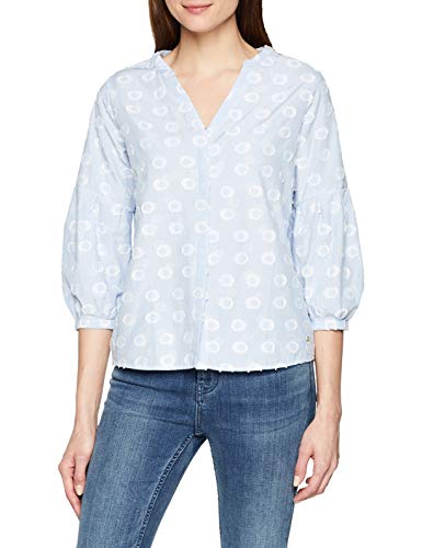 Mexx Blusa, Azul (Cashmere Blue/White Circle 300153), X-Large para Mujer