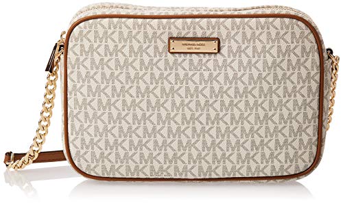 Michael Kors - Crossbodies Lg Ew Crossbody, Bolsos bandolera Mujer, Marfil (Vanilla), 6x24x16.5 cm (B x H T)