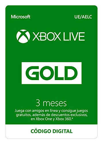 Microsoft Suscripción Xbox Live Gold - 3 Meses | Xbox Live - Código de descarga