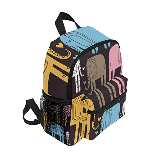 Mini Mochila Daypack Abstract Elephant Mochila Bolsa Ligera para niñas niños