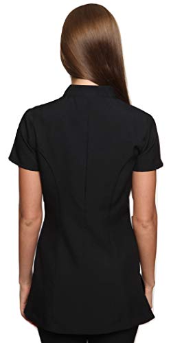 Mirabella Health & Beauty Casaca Chaqueta éstetica de Mujer Arete Negro 38