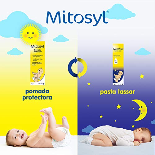 Mitosyl - Crema pañal, pomada protectora 65 g, previene y trata las irritaciones de la piel del bebé por rozaduras del pañal