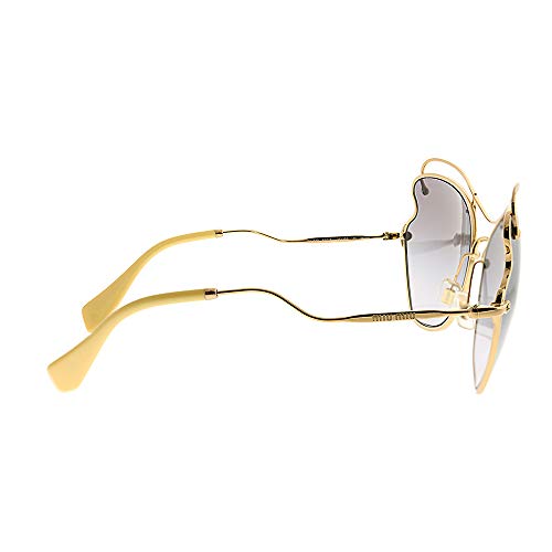 Miu Miu 0MU56RS 7OE3E2 65 Gafas de sol, Dorado (Antique Gold/Grey), Mujer