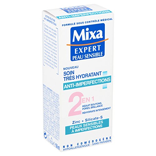 MIXA Experto Cuidado de la Piel Sensible 2 en 1 Anti-Imperfecciones Hidratante Muy 50ml